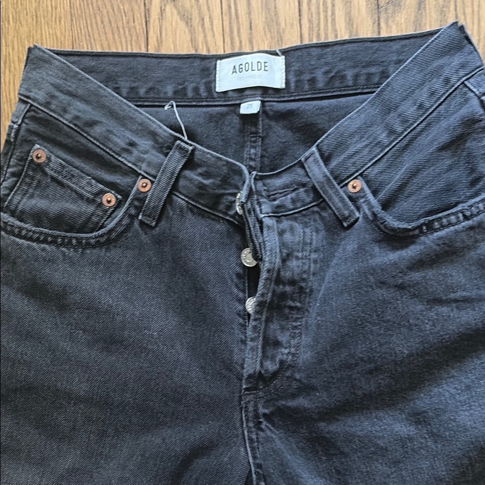 AGOLDE Men’s Black Button-Fly Jeans